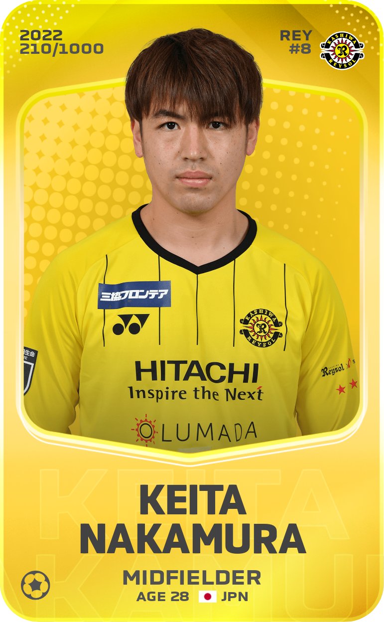 Sorare - Sorare Official - Keita Nakamura 2022-23 • Limited 210/1000 - NFT # 93928578369430874105764769916691810915263793037349047942029340023706261936480