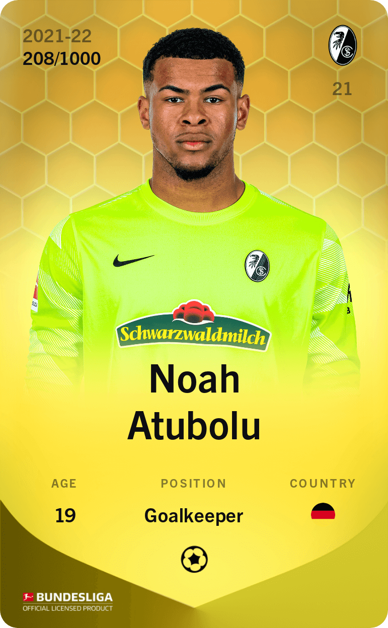 Noah Atubolu 2021-22 • Limited 208/1000