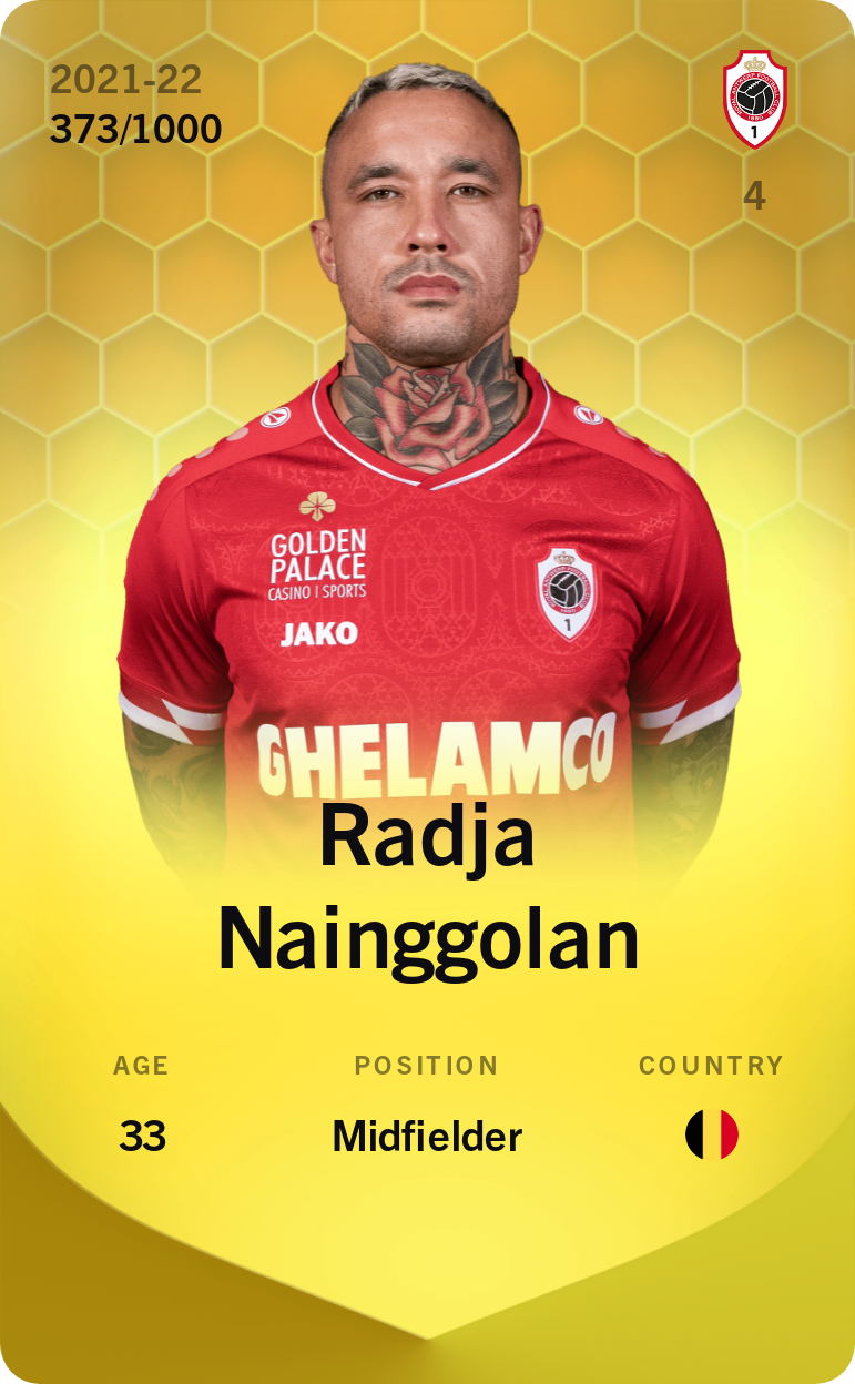 Sorare - Sorare Official - Radja Nainggolan 2021-22 • Limited 373/1000 - NFT # 76517878920659578781913992191108377225571832035457957143631194349390417669420