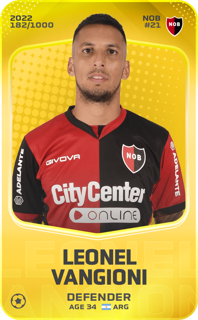 Sorare - Sorare Official - Leonel Vangioni 2022-23 • Limited 182/1000 - NFT # 73878299613055144975847059402515660416072643408207005309679386514422574877138