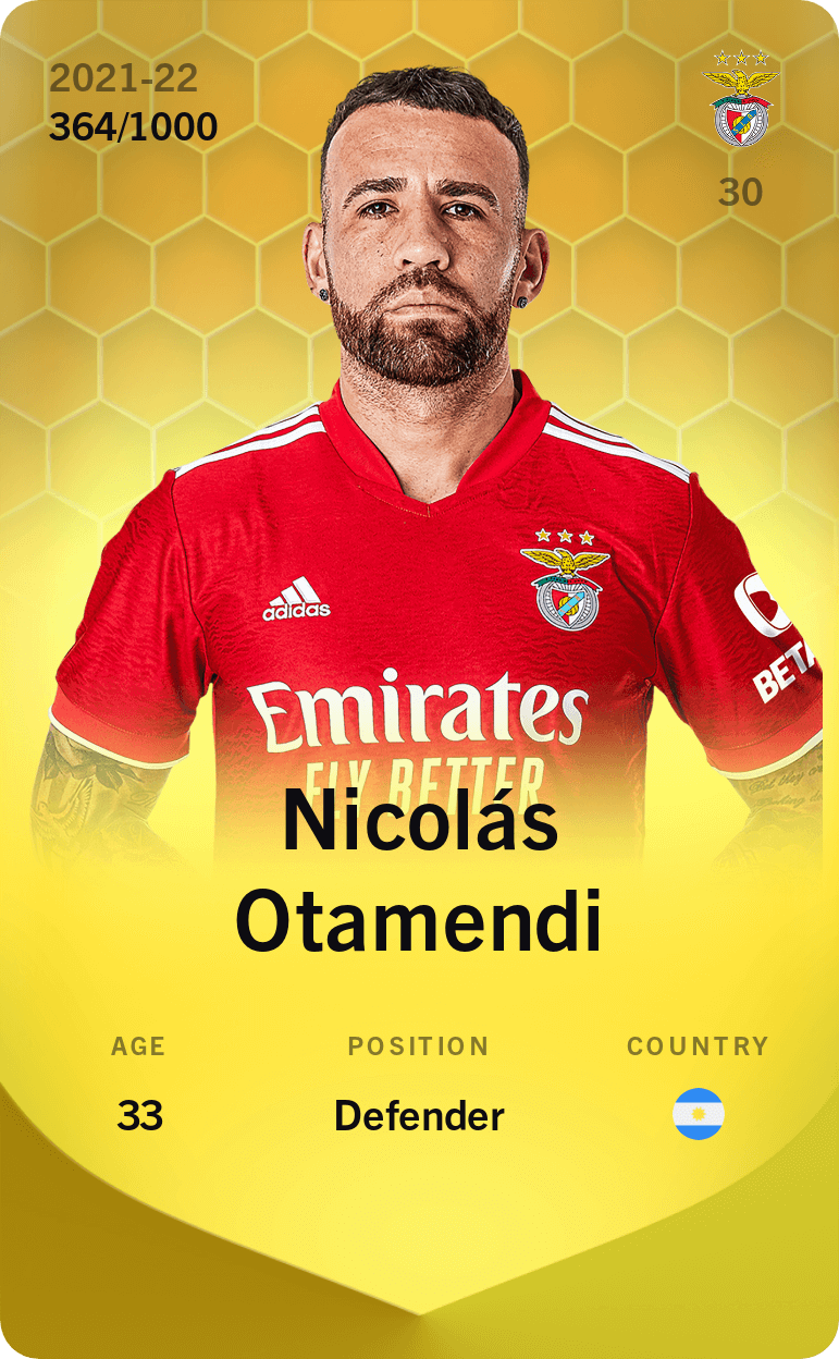 Nicolás Otamendi 2021-22 • Limited 364/1000