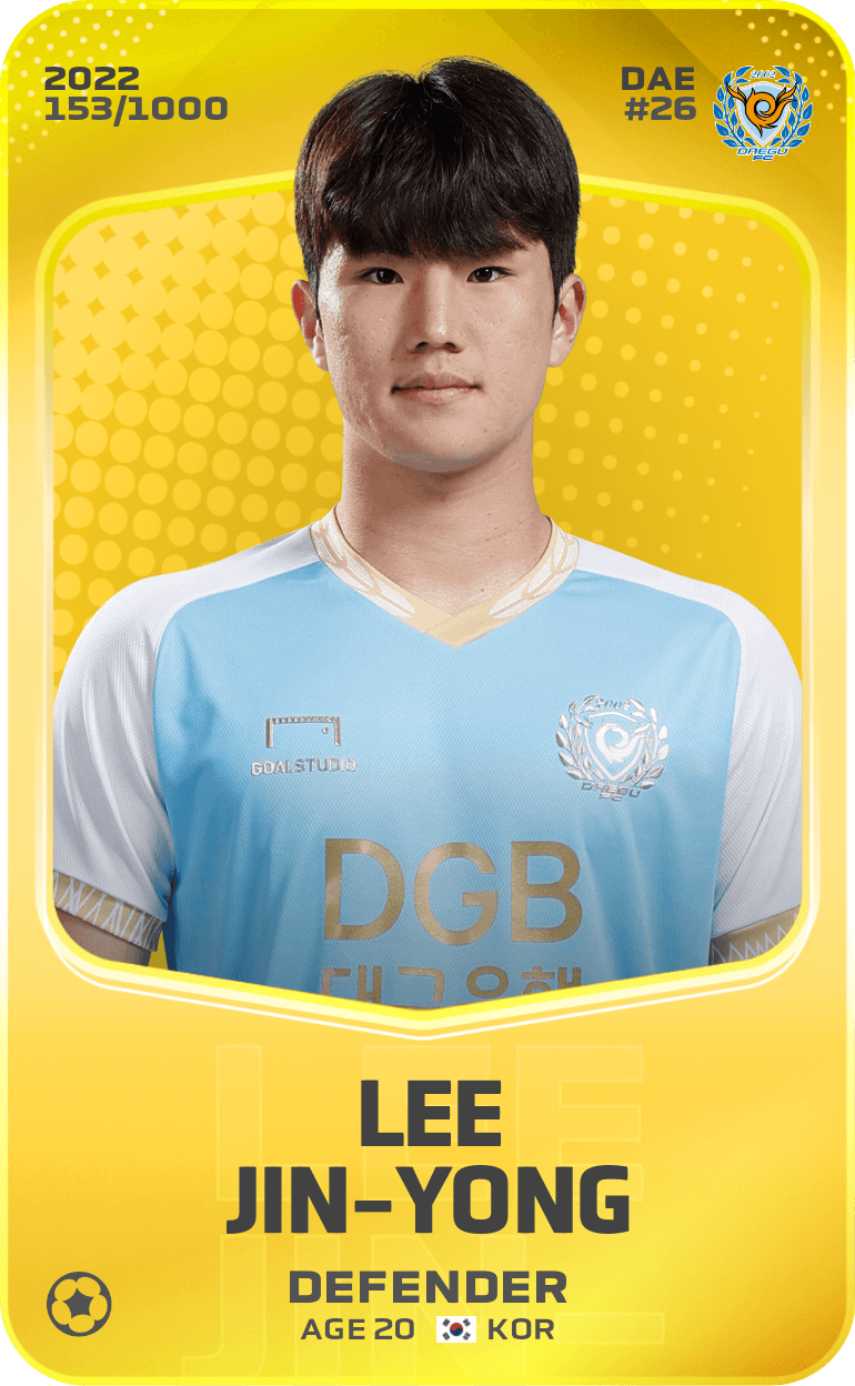 Lee Jin-Yong 2022-23 • Limited 153/1000