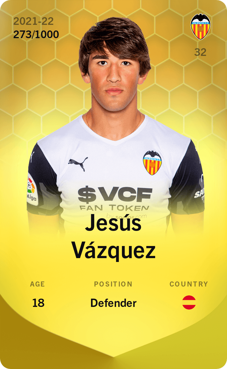 Jesús Vázquez 2021-22 • Limited 273/1000