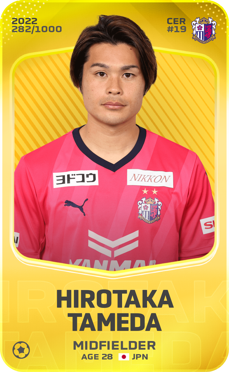 Sorare - Sorare Official - Hirotaka Tameda 2022-23 • Limited 282/1000 - NFT # 56671539612509802493306647804977381121409129097535444107108603532091157214744