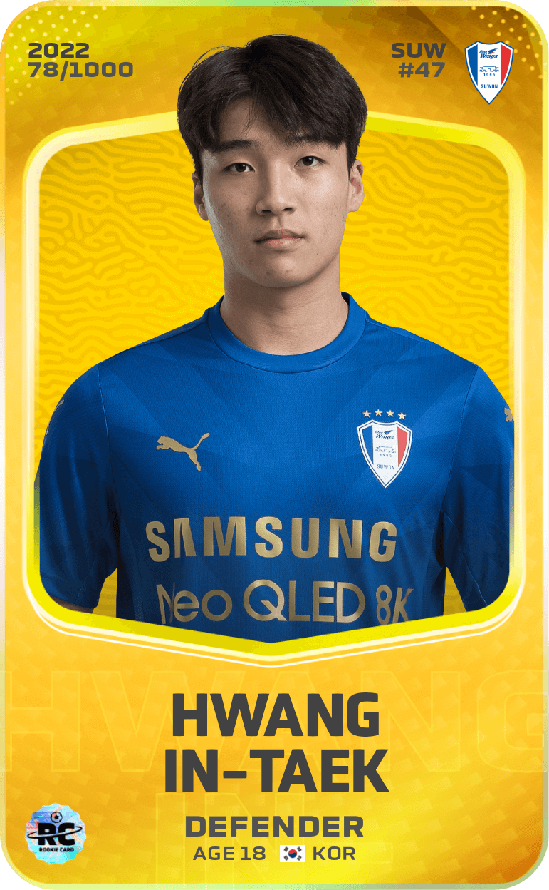 Hwang In-Taek 2022-23 • Limited 78/1000