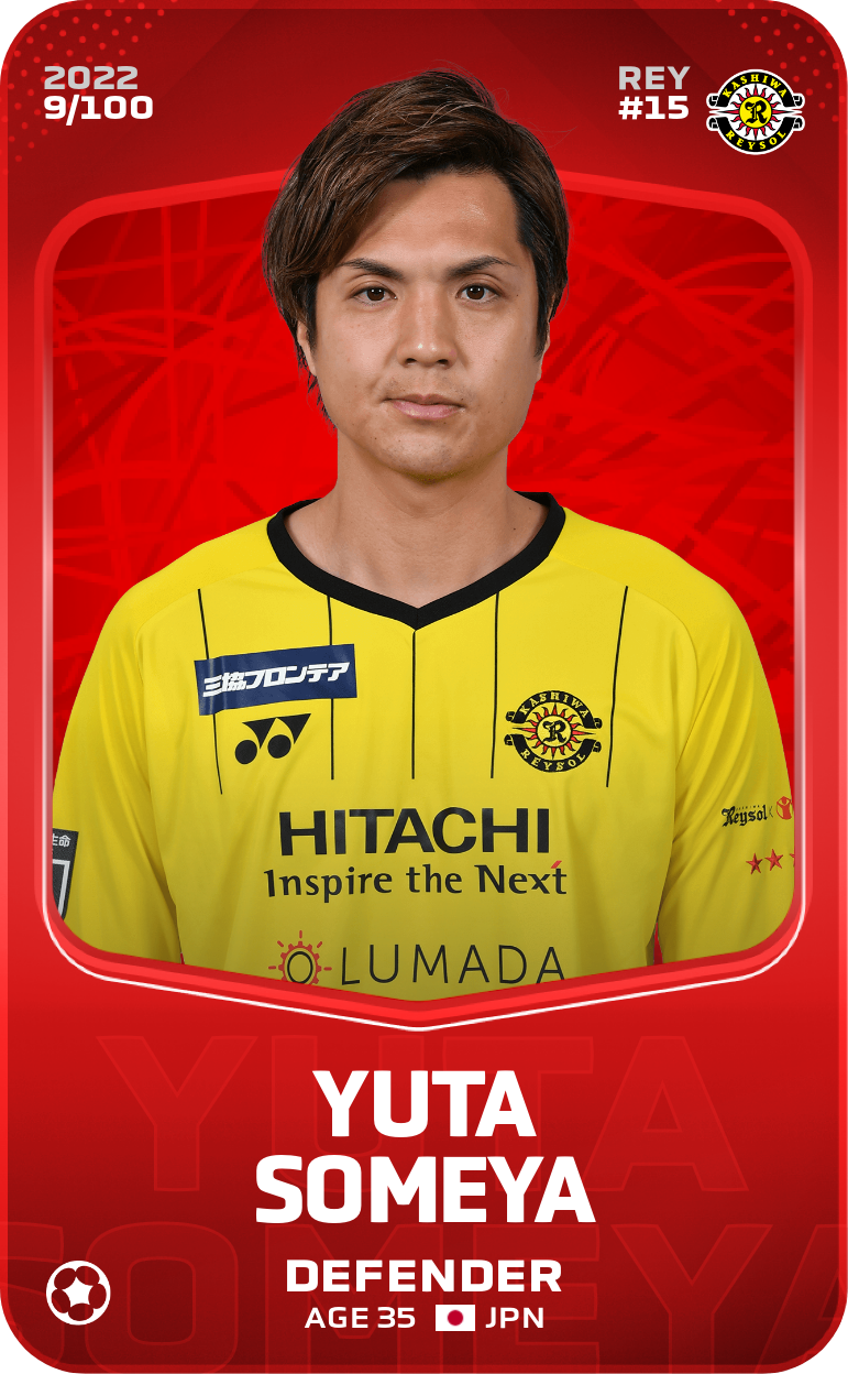 Sorare - Sorare Official - Yuta Someya 2022-23 • Rare 9/100 - NFT # 54051647492459743793327893882341641800771426035521635209636540090671897313710
