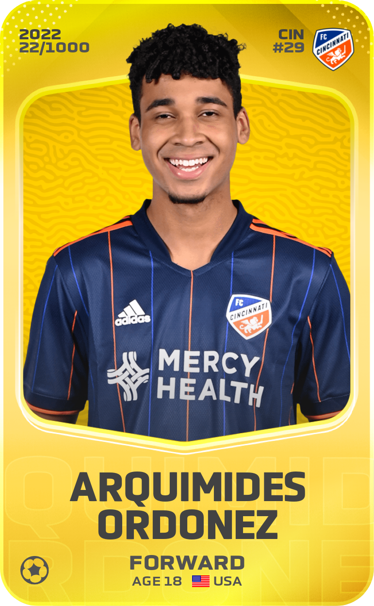 Sorare - Sorare Official - Arquimides Ordonez 2022-23 • Limited 22/1000 - NFT # 49046946343481165905722952972144663208290877761575668132272324437204152796313