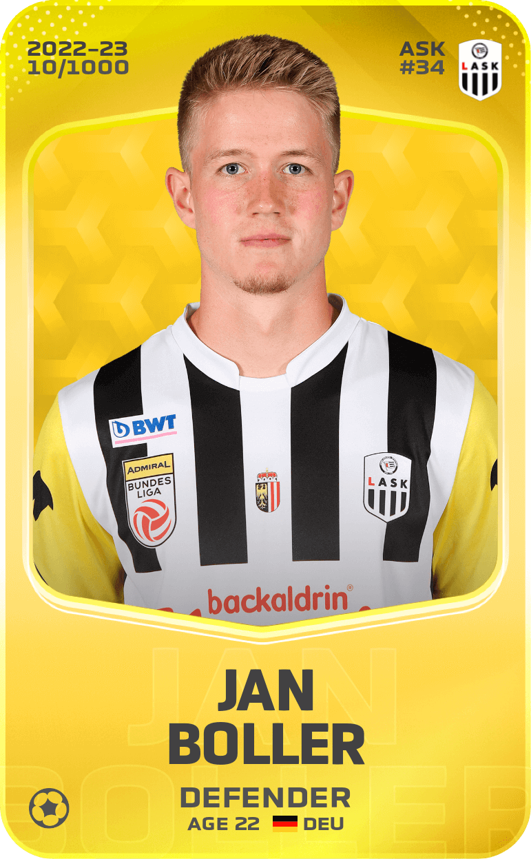Jan Boller 2022-23 • Limited 10/1000