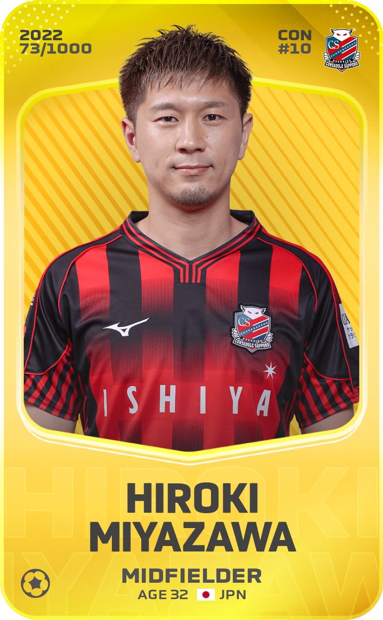 Sorare - Sorare Official - Hiroki Miyazawa 2022-23 • Limited 73/1000 - NFT # 16177014963931131608280868159398256974899668862484349670832740160471684871817