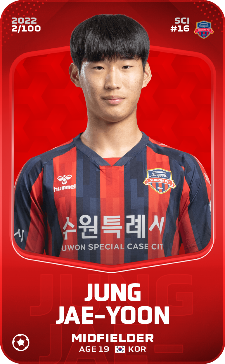 Sorare - Sorare Official - Jung Jae-Yoon 2022-23 • Rare 2/100 - NFT # 32040329953343716362477205320072985096612205318593156660015870213933794880946