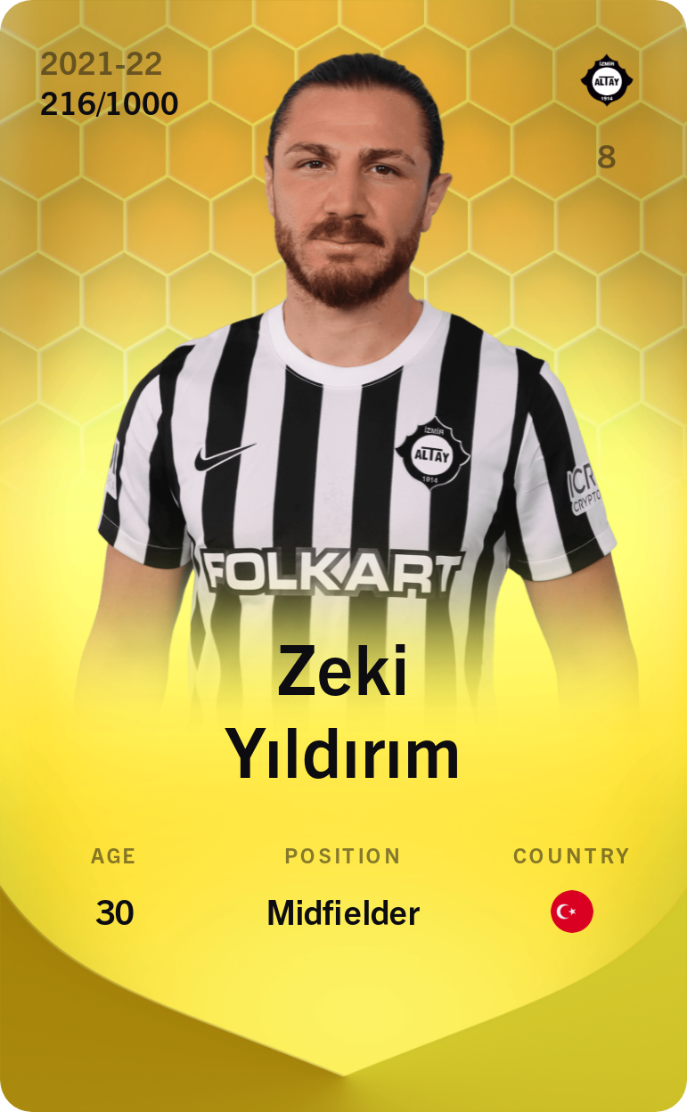 Zeki Yıldırım 2021-22 • Limited 216/1000