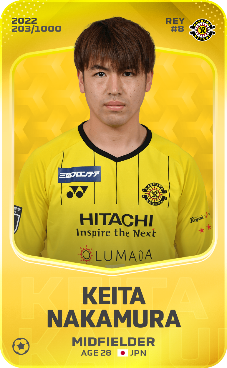 Sorare - Sorare Official - Keita Nakamura 2022-23 • Limited 203/1000 - NFT # 23803843142367387778868664762721558771014417912021871437921538569838550152194