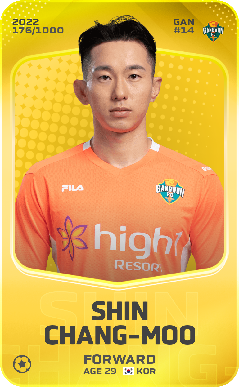 Sorare - Sorare Official - Shin Chang-Moo 2022-23 • Limited 176/1000 - NFT # 12420260080216884702491012336134657954738664449031917021189371616130528730977