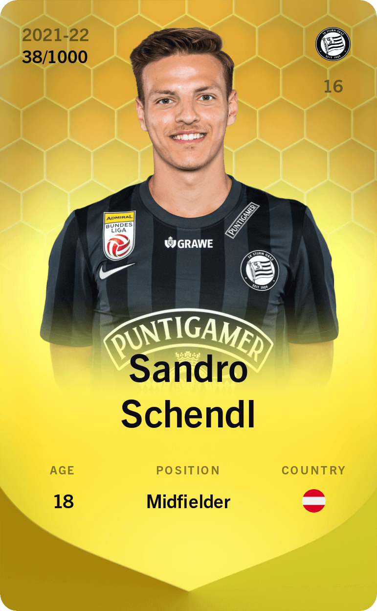 Sandro Schendl 2021-22 • Limited 38/1000