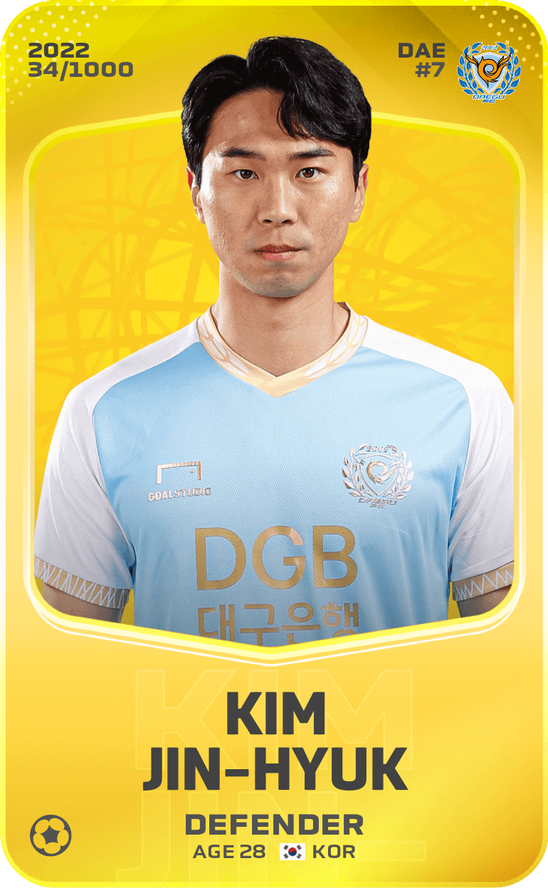 Kim Jin-Hyuk 2022-23 • Limited 34/1000