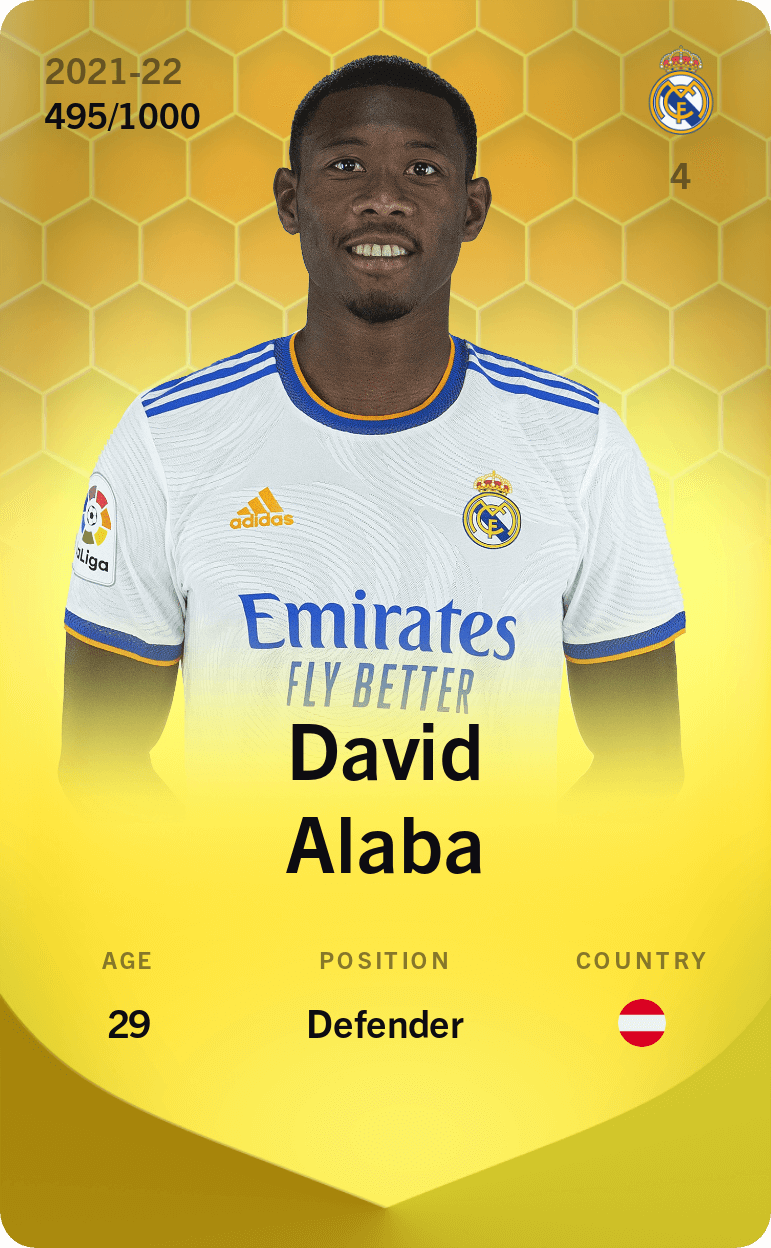 David Alaba 2021-22 • Limited 495/1000
