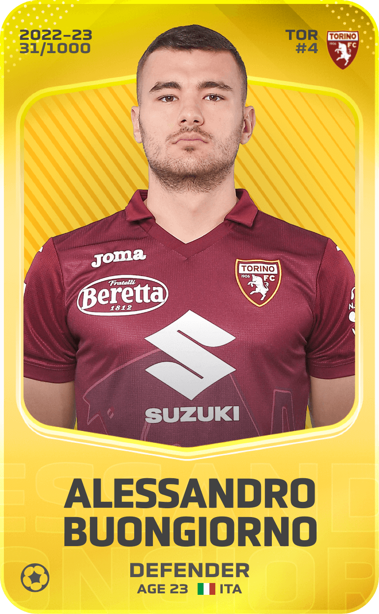Alessandro Buongiorno 2022-23 • Limited 31/1000