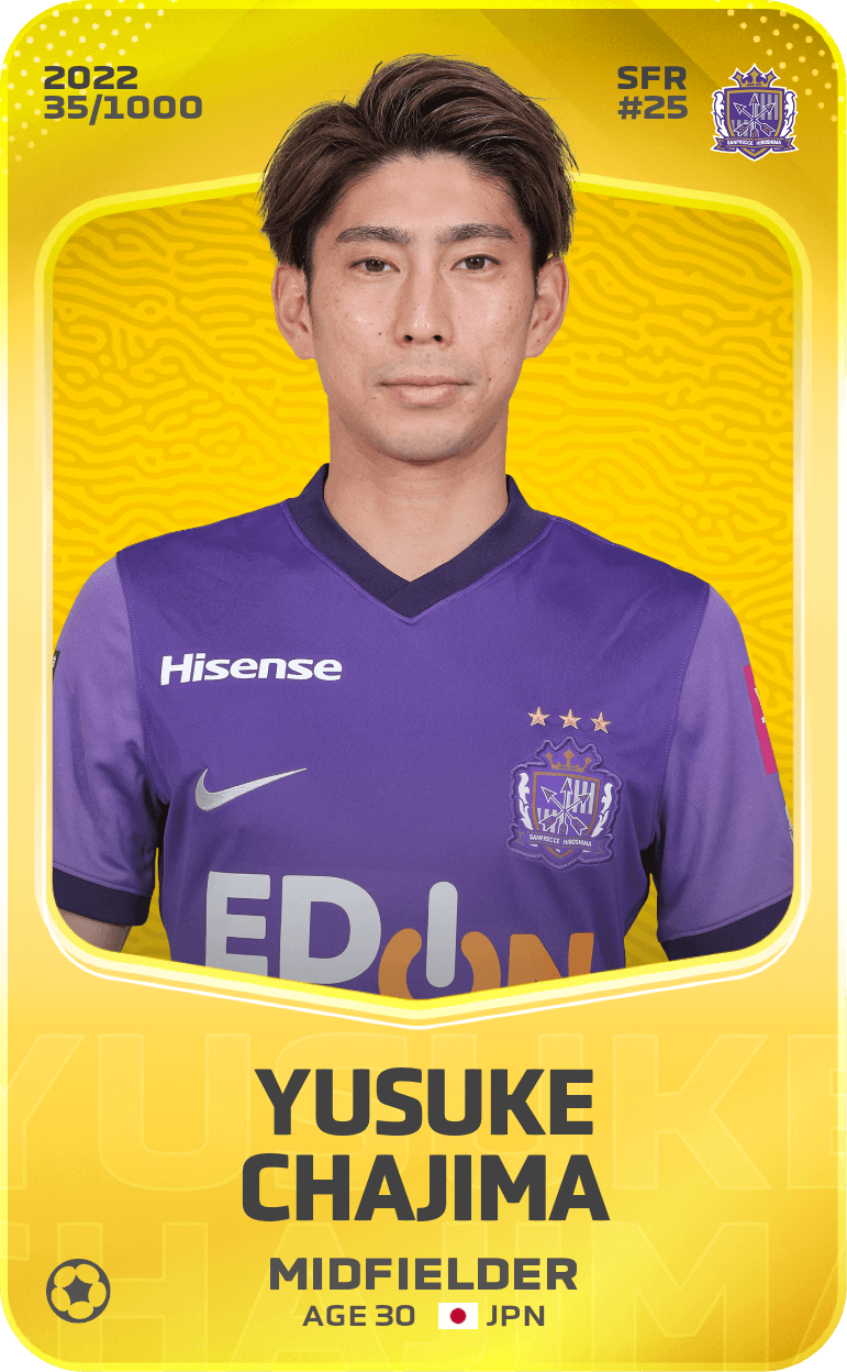 Yusuke Chajima 2022-23 • Limited 35/1000