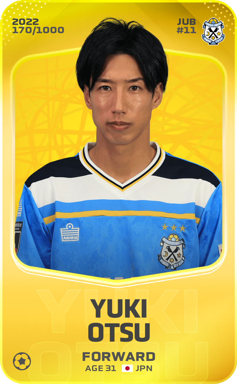 Sorare - Sorare Official - Yuki Otsu 2022-23 • Limited 170/1000 - NFT # 38046329704417181904808327480104503069659216603934874826685340126783560797603