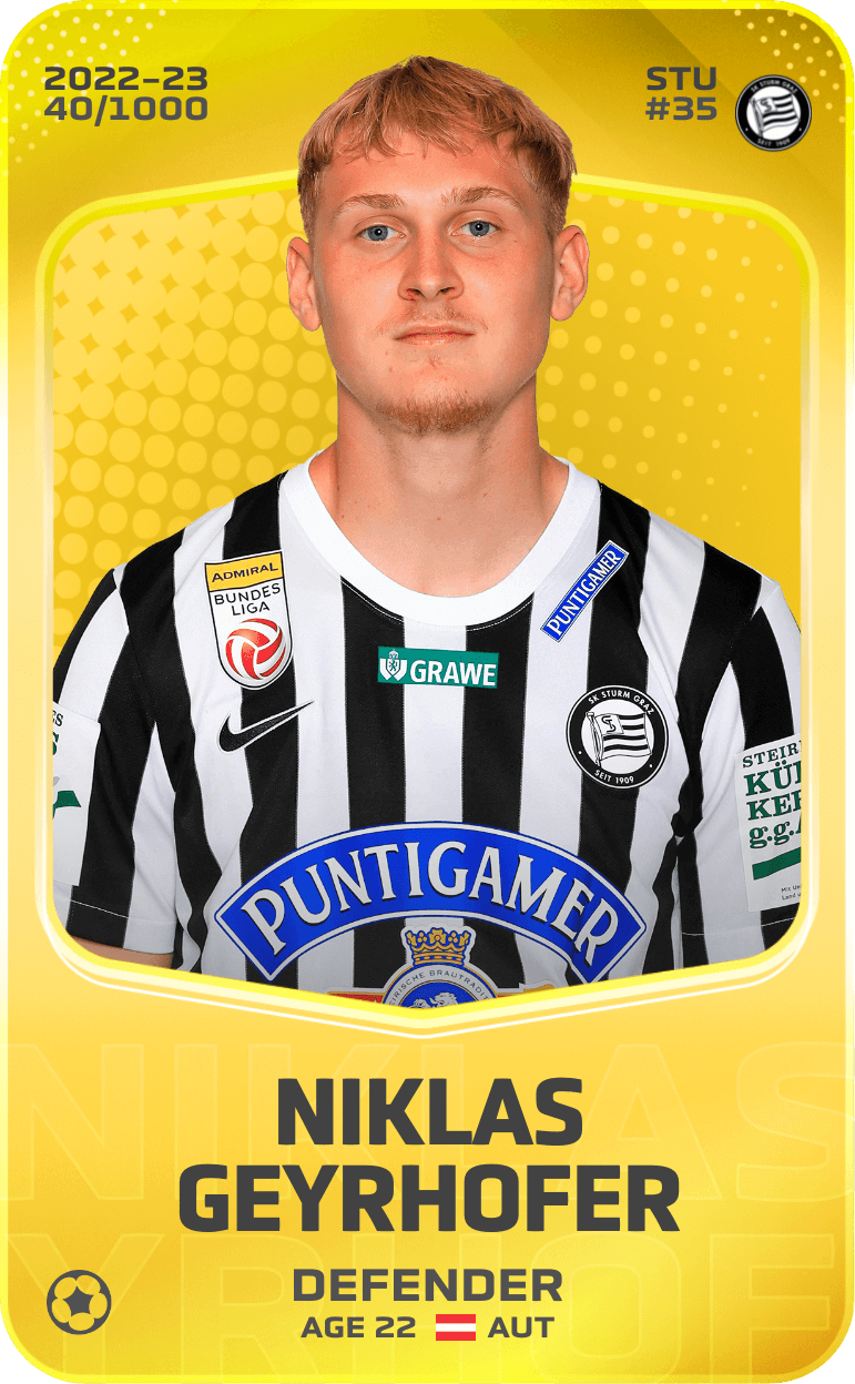 Niklas Geyrhofer 2022-23 • Limited 40/1000