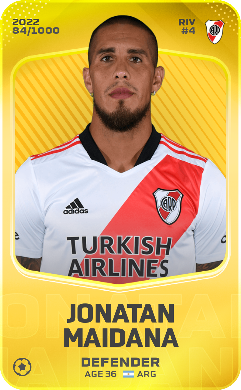 Sorare - Sorare Official - Jonatan Maidana 2022-23 • Limited 84/1000 - NFT # 13227138738845513550804984664904665884453479354887717921076084174504443738330