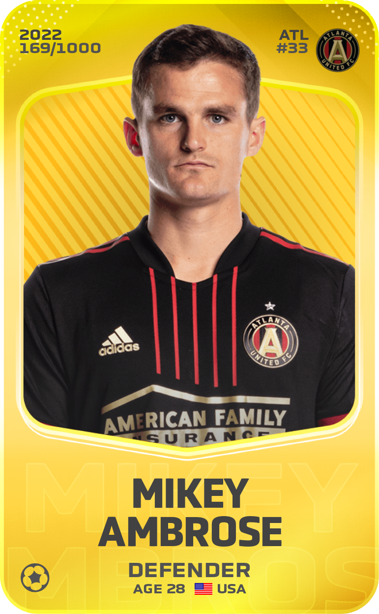 Sorare - Sorare Official - Mikey Ambrose 2022-23 • Limited 169/1000 - NFT # 66959125053652325466549104812969152776499680201805483429620080235044857317127