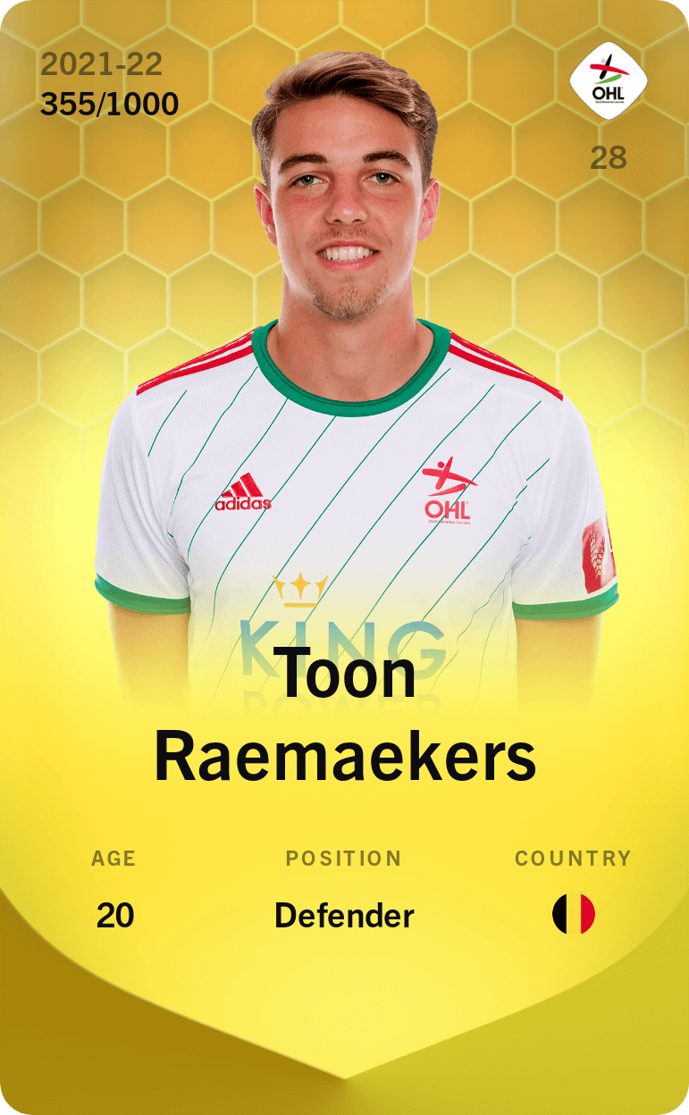 Toon Raemaekers 2021-22 • Limited 355/1000