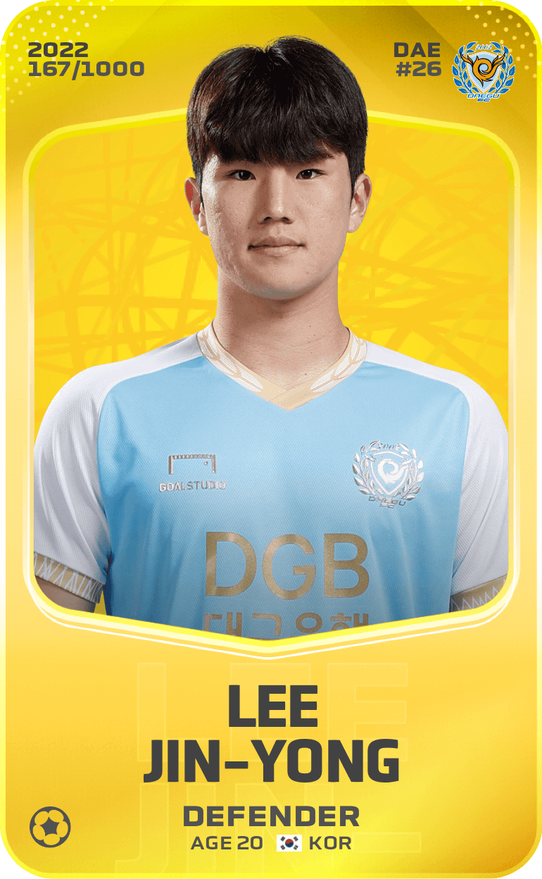 Lee Jin-Yong 2022-23 • Limited 167/1000