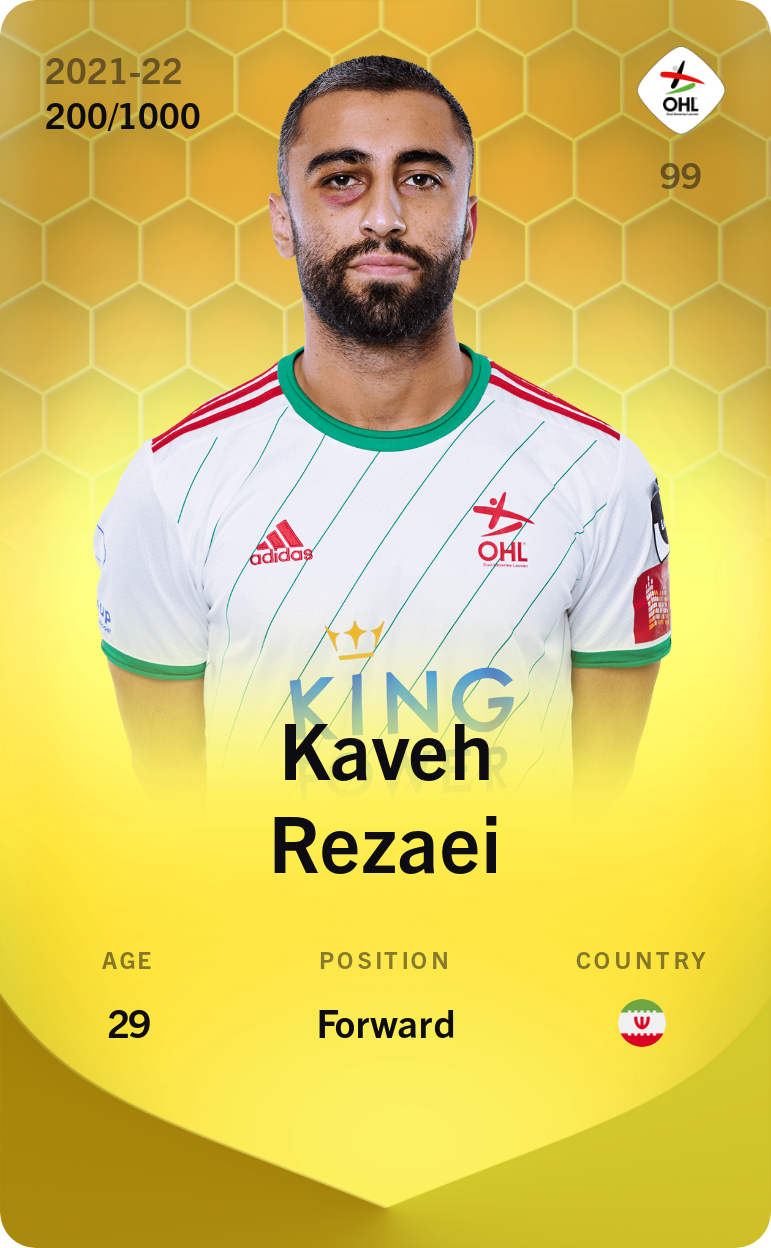 Sorare - Sorare Official - Kaveh Rezaei 2021-22 • Limited 200/1000 - NFT # 24064296098178607953868477843729562570578416900004476073588218079016978287926