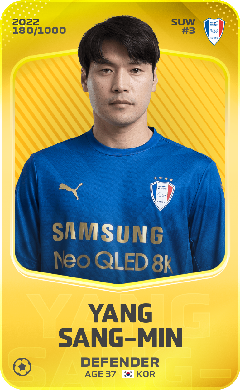 Sorare - Sorare Official - Yang Sang-Min 2022-23 • Limited 180/1000 - NFT # 59339133061128988944746555360264698935765970096911166500849894916529476698373