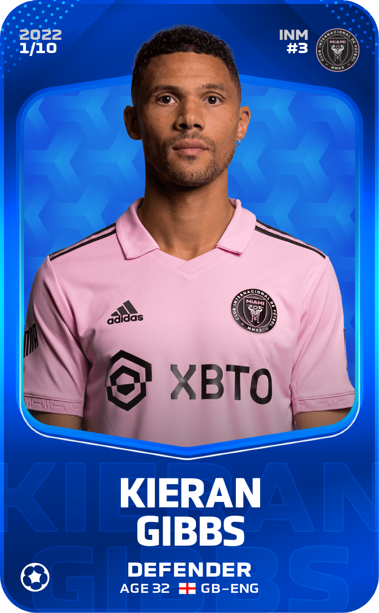 Kieran Gibbs 2022-23 • Super Rare 1/10