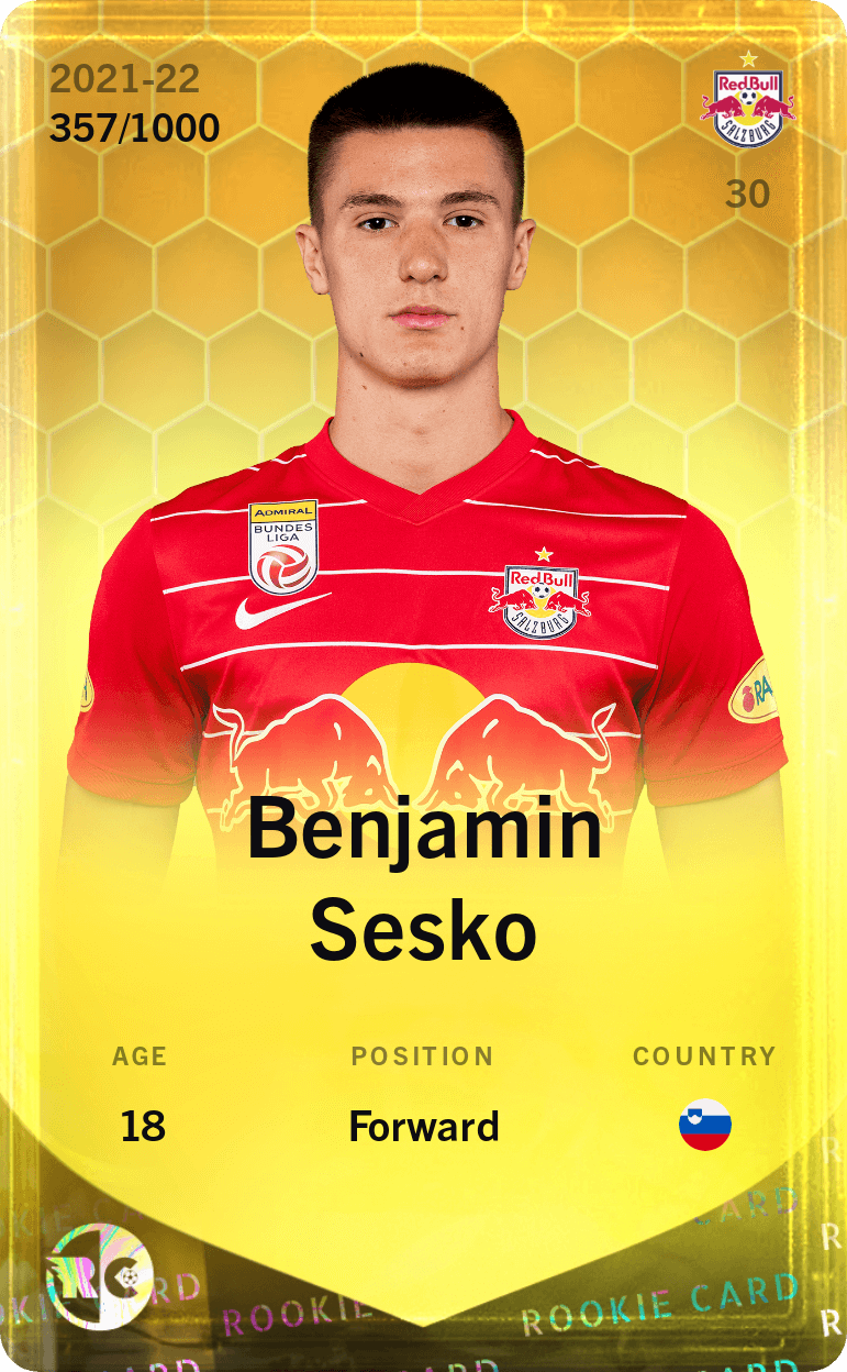 Benjamin Sesko 2021-22 • Limited 357/1000