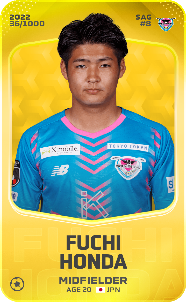 Sorare - Sorare Official - Fuchi Honda 2022-23 • Limited 36/1000 - NFT # 46276066823437992574966988846880580290711345914153848250619351261572964138671