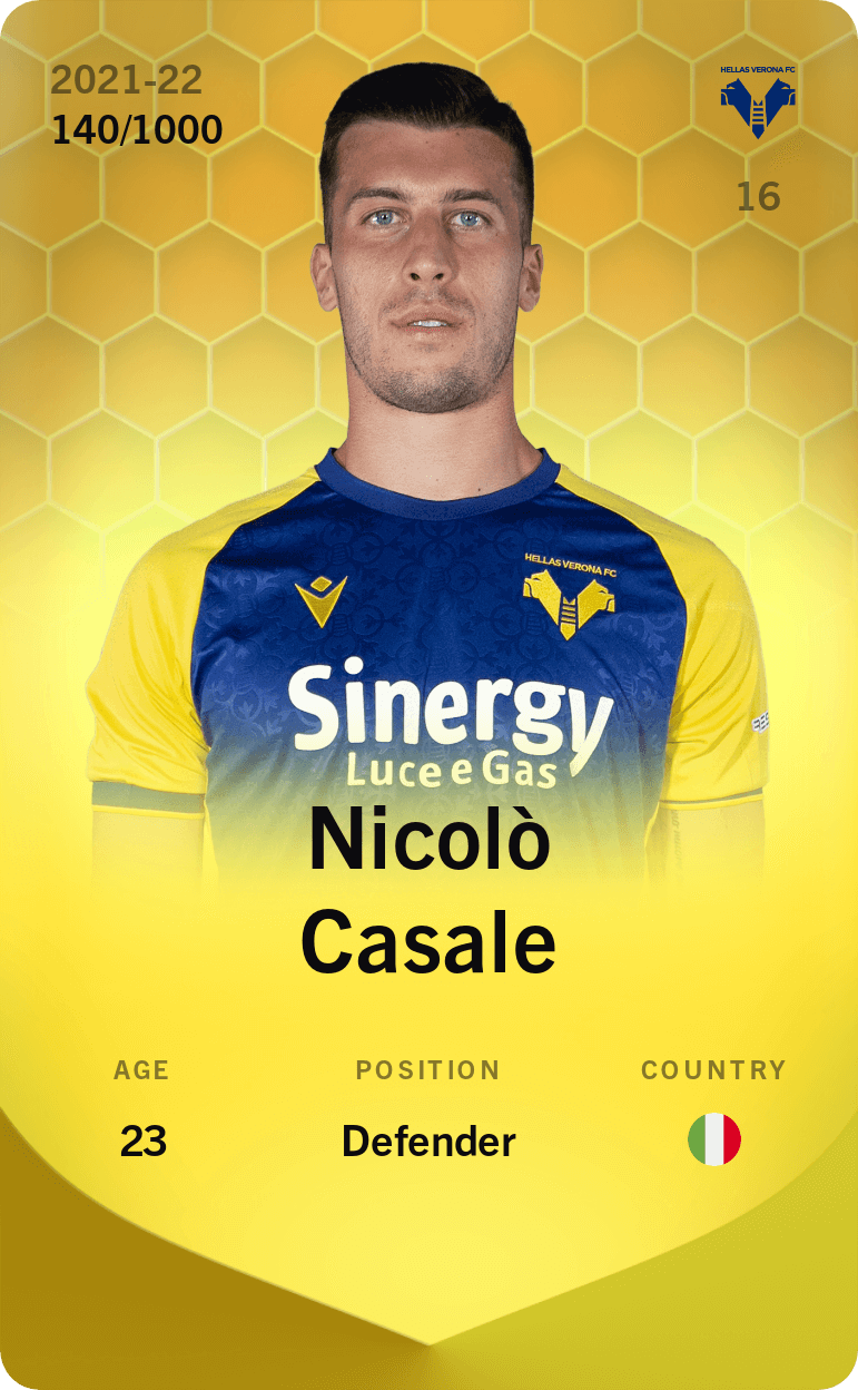 Nicolò Casale 2021-22 • Limited 140/1000