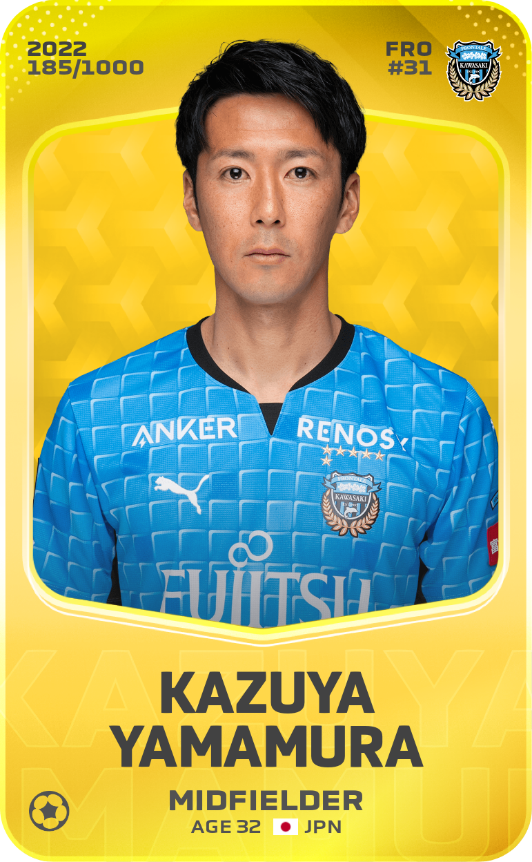 Sorare - Sorare Official - Kazuya Yamamura 2022-23 • Limited 185/1000 - NFT # 69271216217331694417292324157434765581248139087366852148843906633143005032746