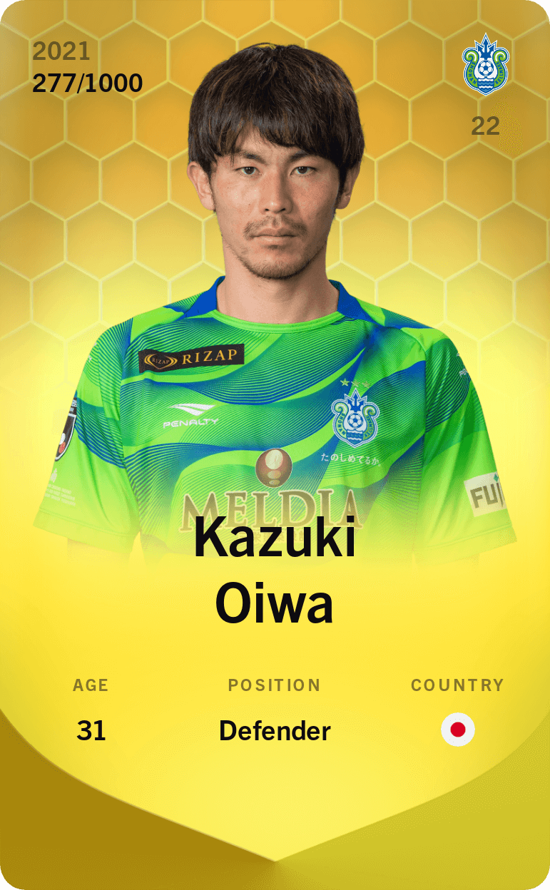 Kazuki Oiwa 2021-22 • Limited 277/1000