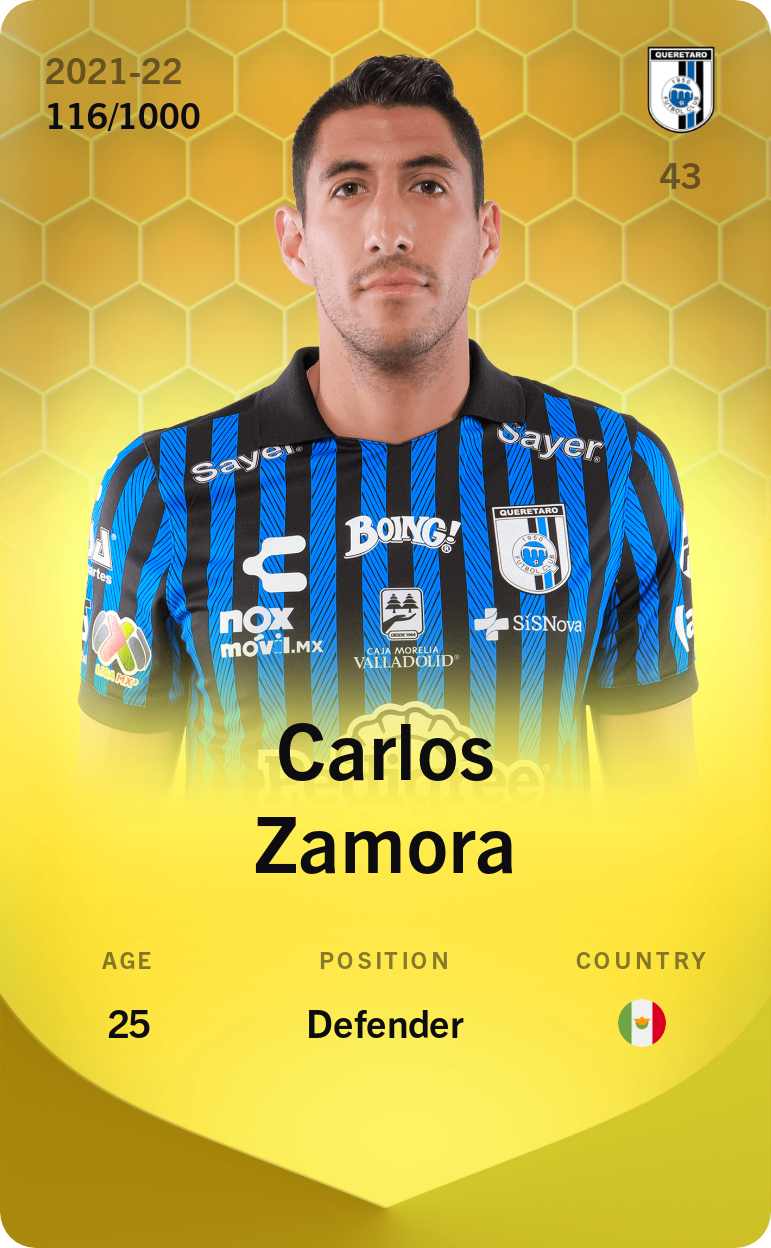 Carlos Zamora 2021-22 • Limited 116/1000