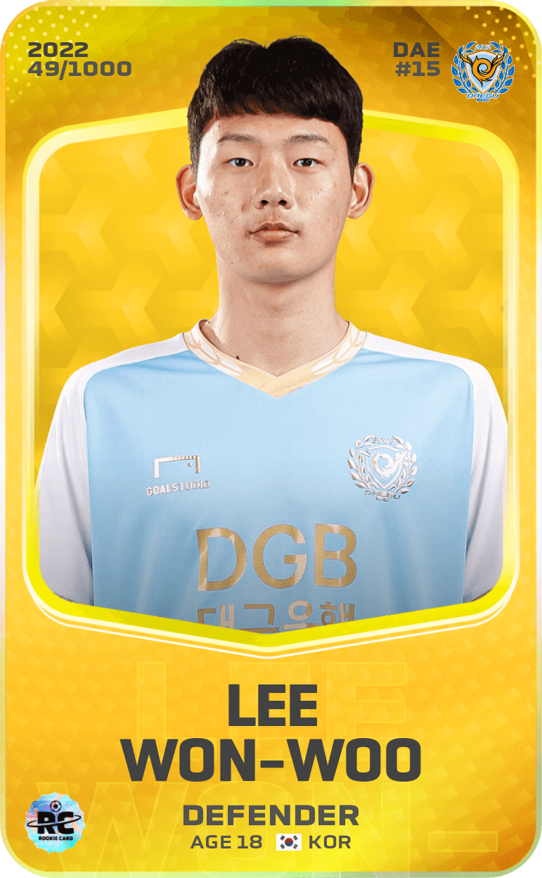 Lee Won-Woo 2022-23 • Limited 49/1000