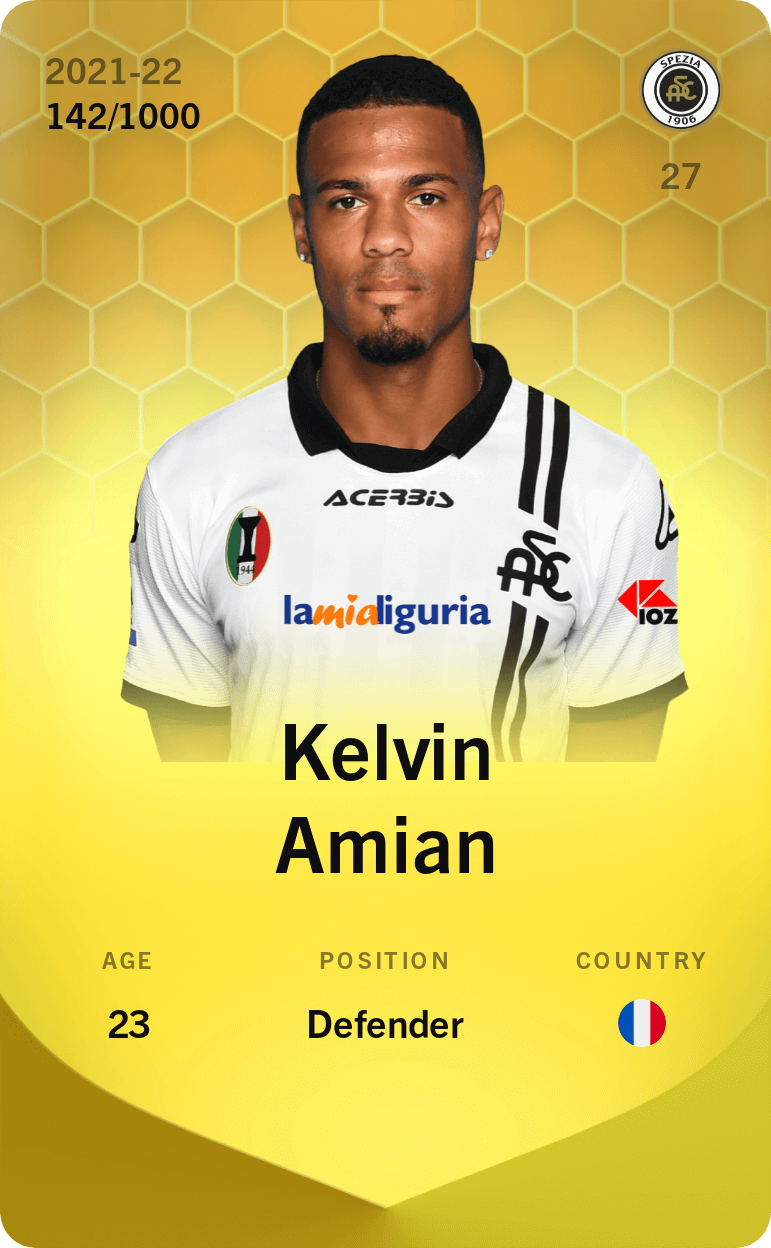 Kelvin Amian 2021-22 • Limited 142/1000