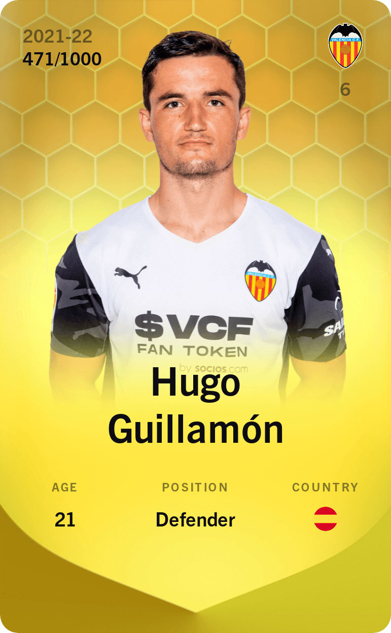 Hugo Guillamón 2021-22 • Limited 471/1000
