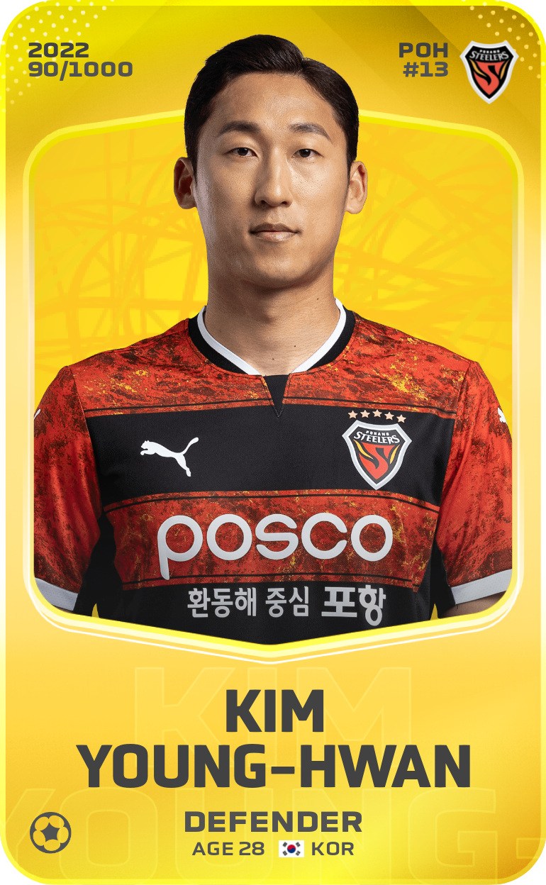 Sorare - Sorare Official - Kim Young-Hwan 2022-23 • Limited 90/1000 - NFT # 24338455853552998011709470725377199623983103765986696100303769064516476822759