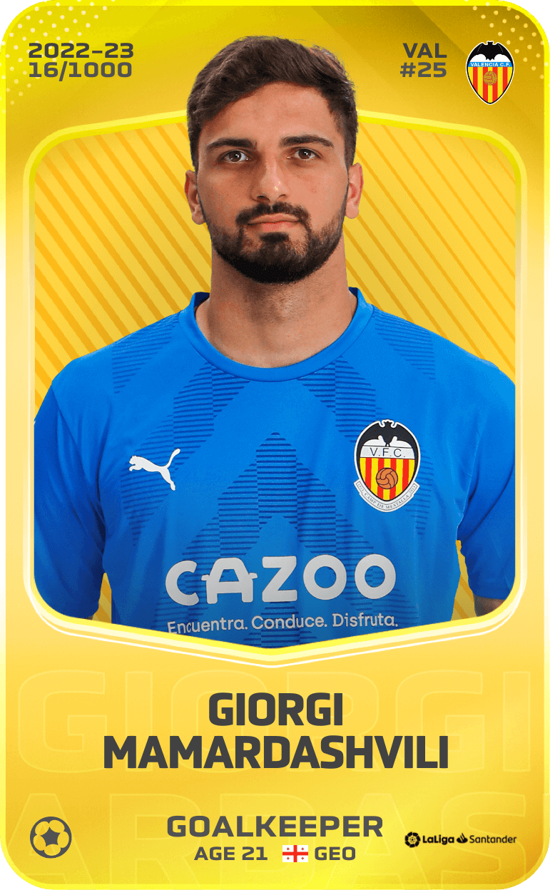Giorgi Mamardashvili 2022-23 • Limited 16/1000