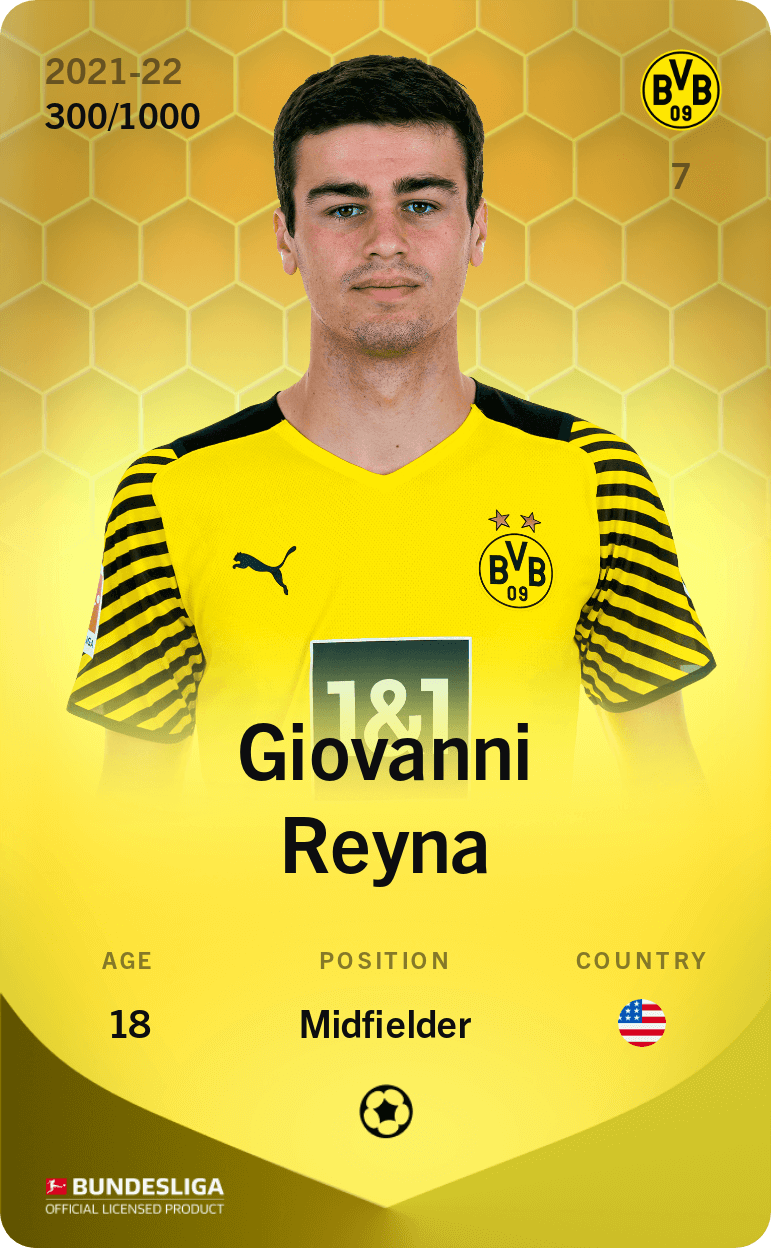 Giovanni Reyna 2021-22 • Limited 300/1000