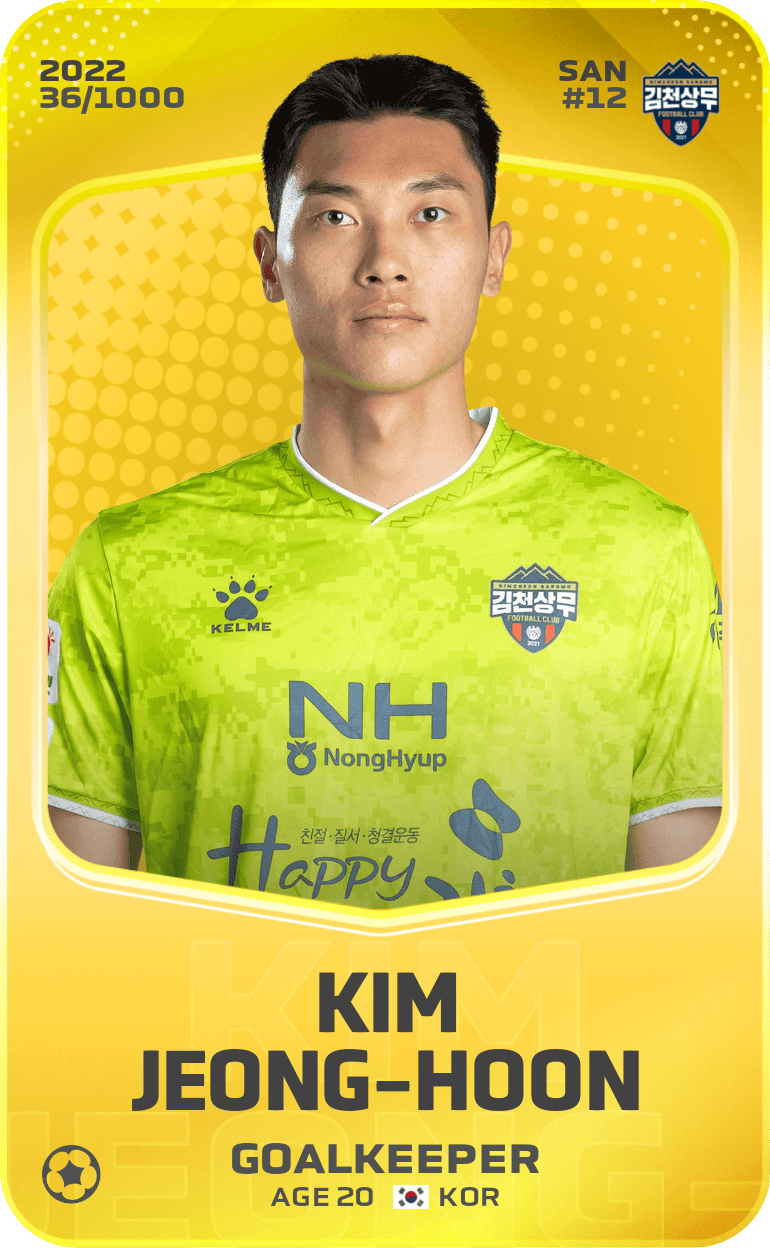 Kim Jeong-Hoon 2022-23 • Limited 36/1000