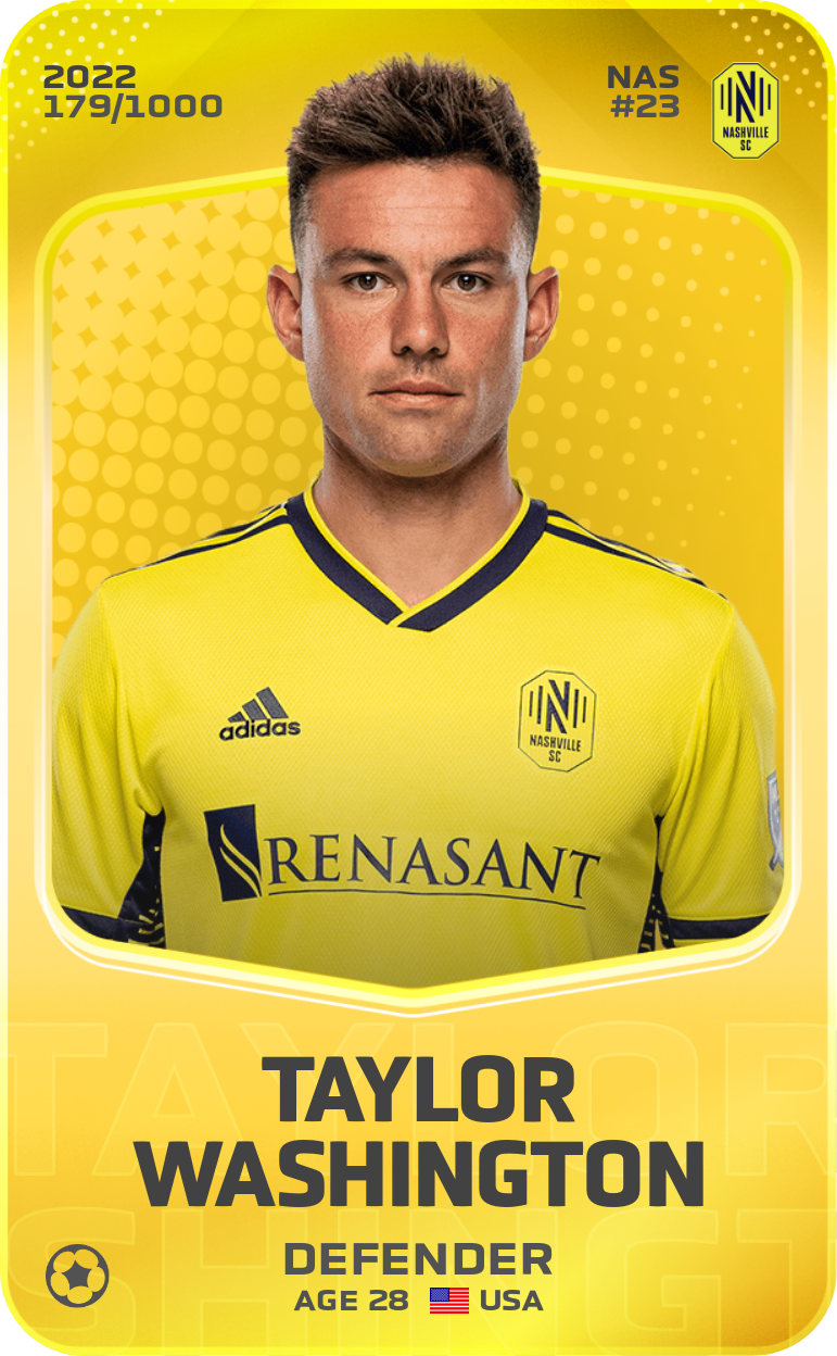 Sorare - Sorare Official - Taylor Washington 2022-23 • Limited 179/1000 - NFT # 12052708451617130102287486790422107177862437790171370342186355998766735203076
