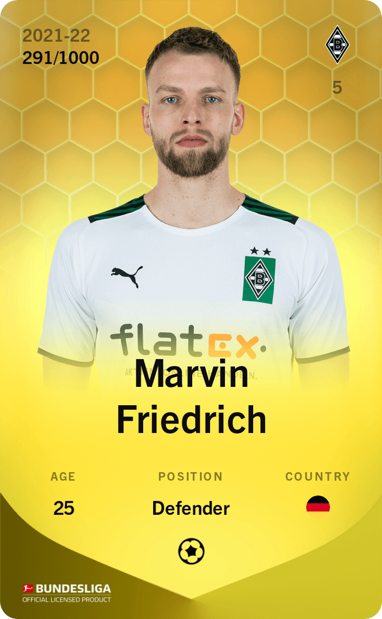 Marvin Friedrich 2021-22 • Limited 291/1000