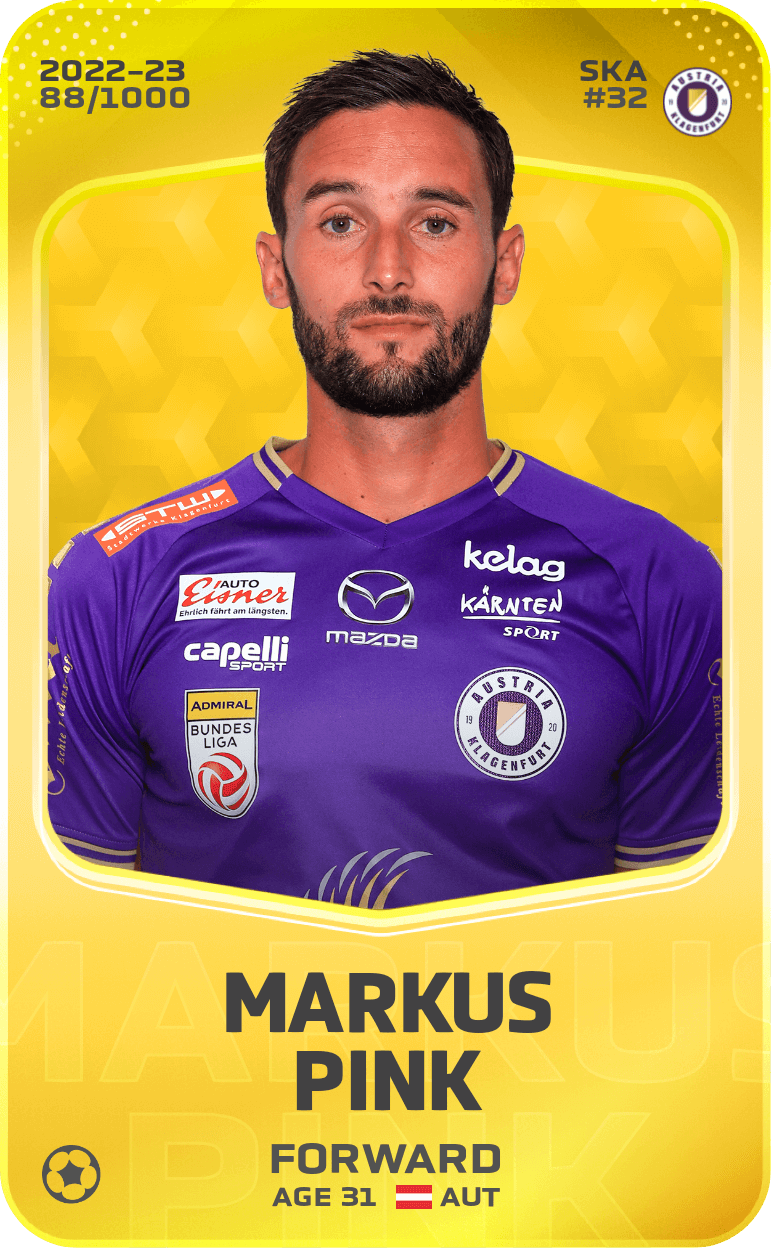 Markus Pink 2022-23 • Limited 88/1000
