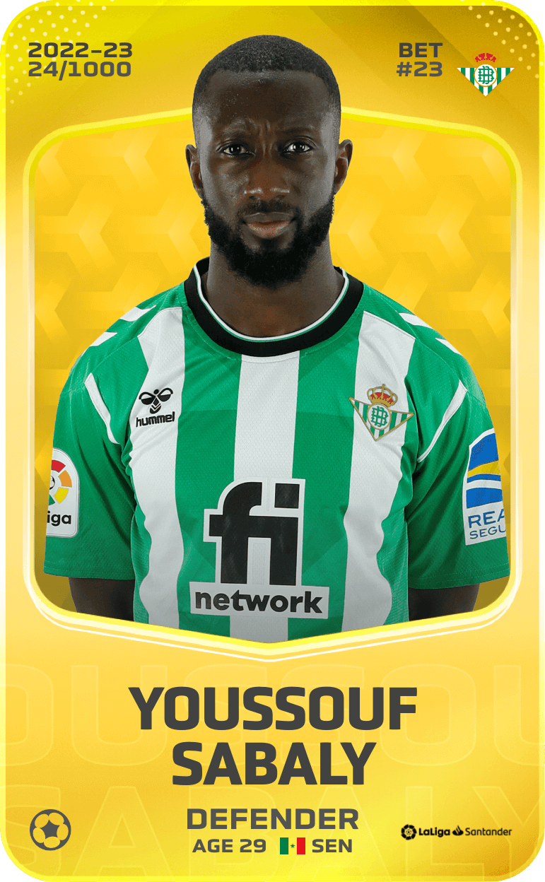 Youssouf Sabaly 2022-23 • Limited 24/1000