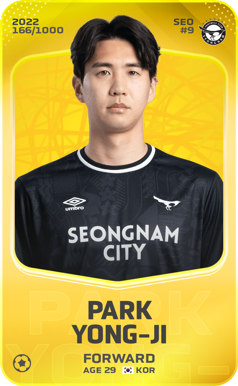 Sorare - Sorare Official - Park Yong-Ji 2022-23 • Limited 166/1000 - NFT # 43511883549649317490267965391966309714975846023442331985639528354069646521609