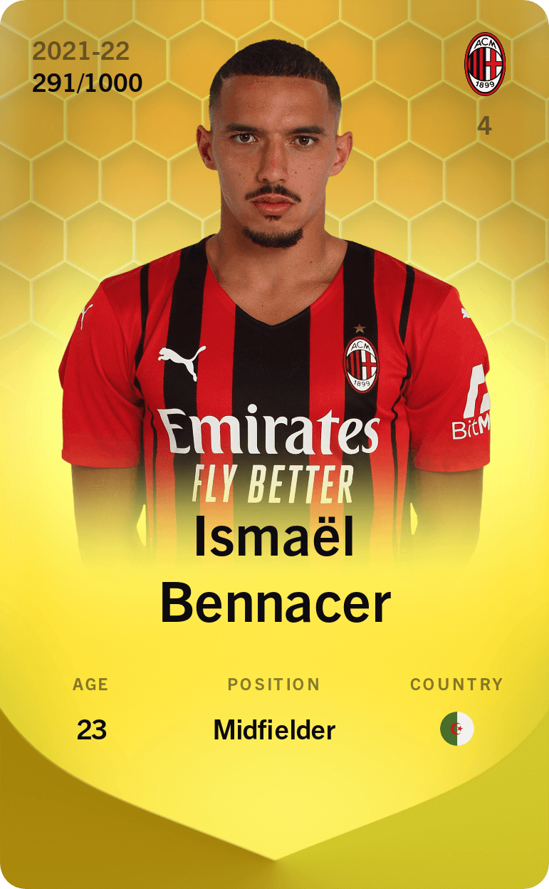 Ismaël Bennacer 2021-22 • Limited 291/1000